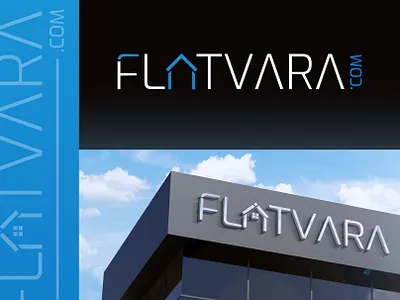 Flatvara.com || Real Estate Bilingual Lettermark Logo Design branding creative design graphic design lettermark logo minimal modern real estate ui vector