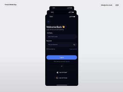 Fintech Mobile App design app design app ui application ui branding dashboard finetech app design fintech fintech app design icons landing page logo logo design mobile mobile app mobile app ui popular product design typography ui ux web design