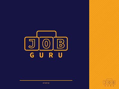 JOB Guru || Corporate Simple Logo Design branding creative design graphic design logo minimal modern ui