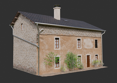 3D model of house + texturing 3d 3d model blender design modeling substancepainter textures