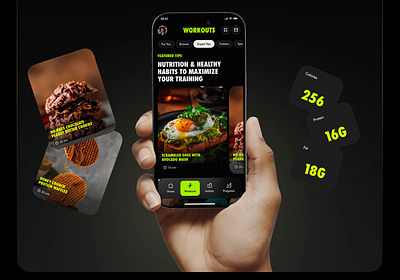 WorkOuts 3d animation branding graphic design logo motion graphics ui
