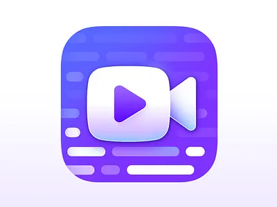 Teleprompter iOS Icon app icon camera camera app icon camera icon figma icon design ios ios icon design macos photoshop play tahoe teleprompter teleprompter app teleprompter icon teleprompter ios icon ui