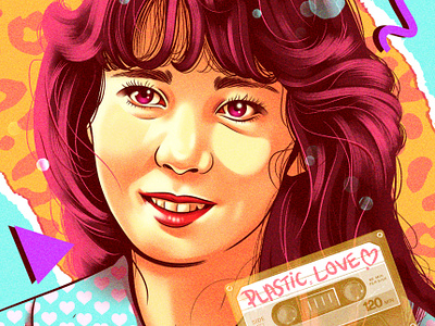 Mariya Takeuchi actress alexander wells digital folioart illustration portrait