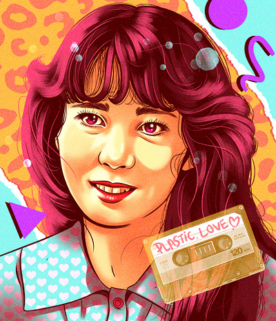 Mariya Takeuchi actress alexander wells digital folioart illustration portrait