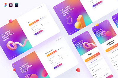 Maxo – Creative Sign in & Sign Up template design illustration landing landing page landing pages page pages template ui ux web web header website