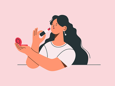 Another smear design graphic design holding in hand illustration people vector