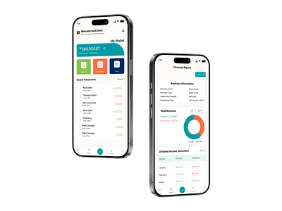 BizTrack analytics design fintech mobile design product design ui ux