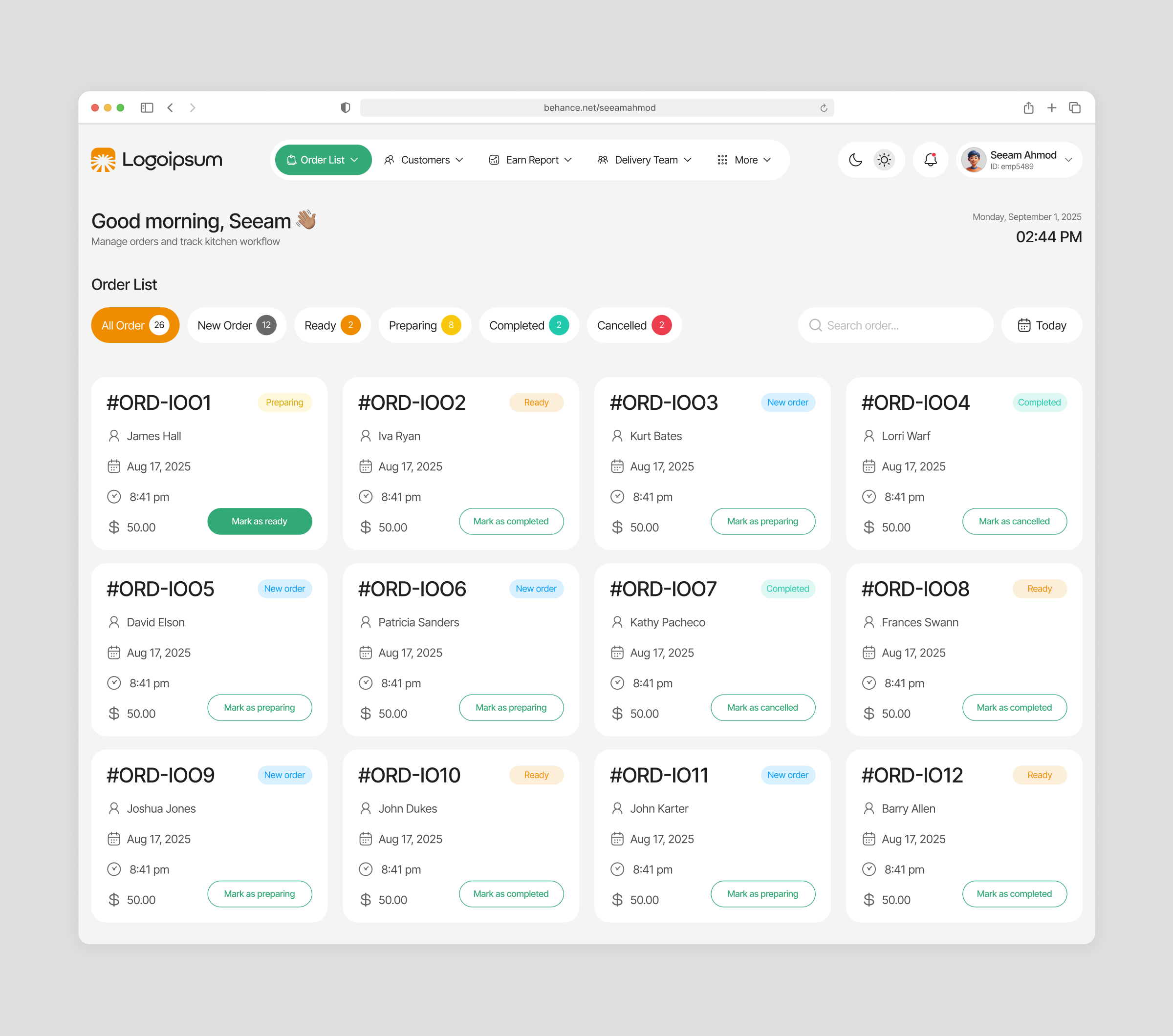 Restaurant Dashboard V.3 aesthetic dashboard app dashboard dashboard design dashboard ui figma landing page mobile app restaurant restaurant dashboard saas saas dashboard section ui ui design uiux web app web design website website ui