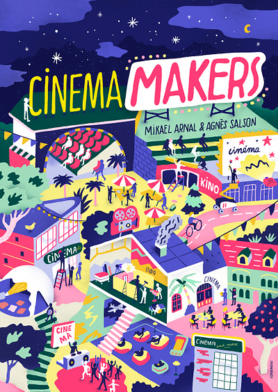 Cinema Makers antoine corbineau book cover cinema digital film folioart illustration publishing