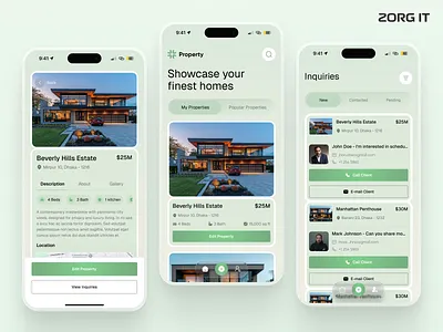 Property Listing App – Real Estate Mobile UI mobileappdesign propertymanagement
