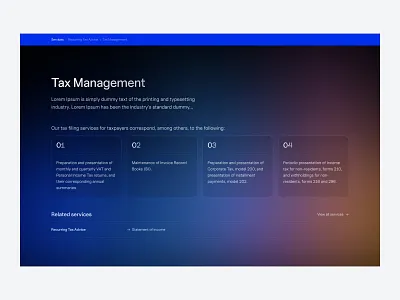 Services details section design for client website business clean economy gradient landing page landing page design law minimal modern tax ui design ux design web web design website website design