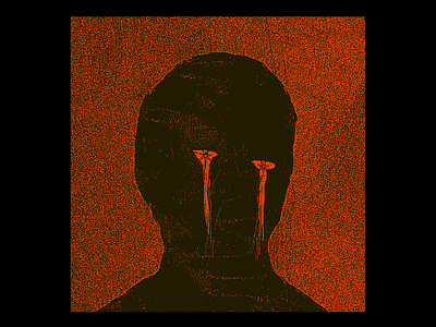 GLYPH-REAPER-ALPHA dark art design heptagram illustration portrait red tears