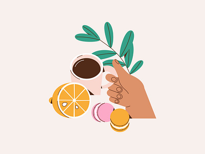 Morning coffee graphic design nice vector