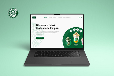 Starbucks Coffee Website Landing Page coffee shop landing page redesign revamp starbucks ui ux website website coffee