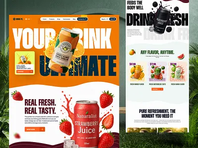 Drink PE. - E Commerce Website figma