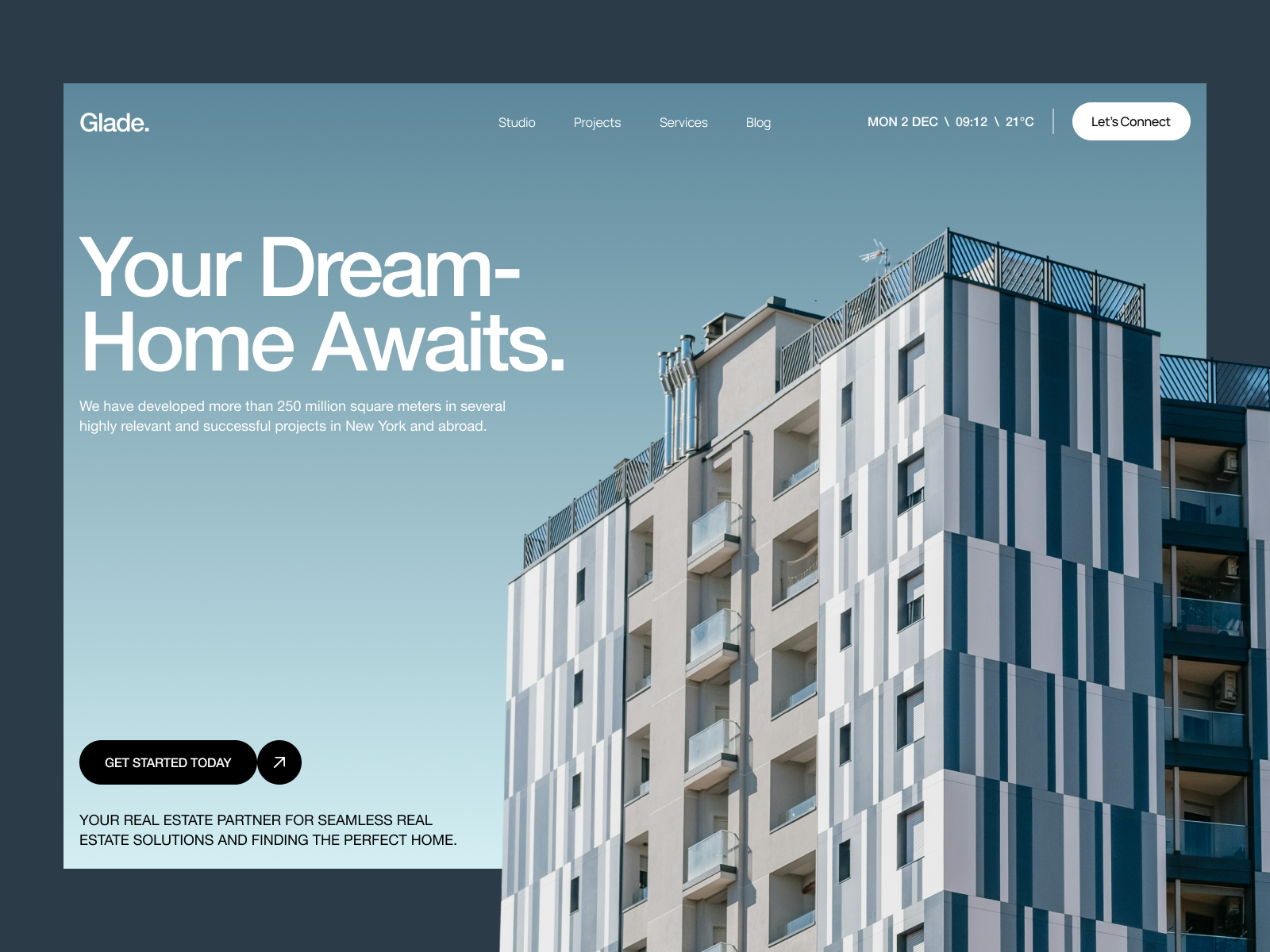 Glade โ Modern Real Estate Website Design by Arini Studio - Web Design ...