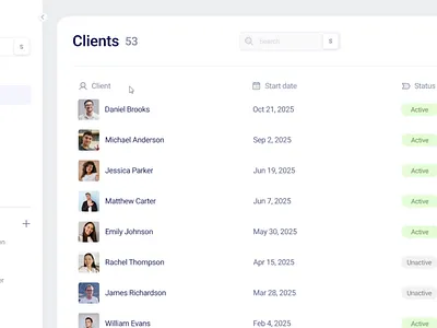 Selecting Clients checkmark motion graphics product design prototype saas selecting ui ux visual design
