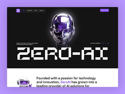 Take your agency's online presence to the next level with ZeroAI agency ai project corporate creative studios it company machine learning portfolio