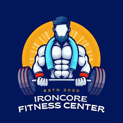 Iron Core - Gym Branding Design animation brand design branding business card desgin fitness flyer design graphic design gym logo logo desgin social media post design yoga