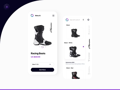 Ai Bike App E- Commerce ai ai app app bike bike app clean design e commerce app ecommerce ios ios app meta ai meta app mobile mobile app shop shopping ui ux