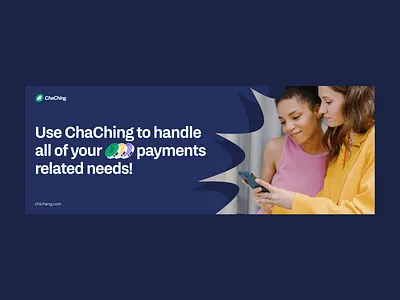 ChaChing Banner brand identity branding graphic design iconography identity illustration logo mark negative space online payment payment symbol visual identity