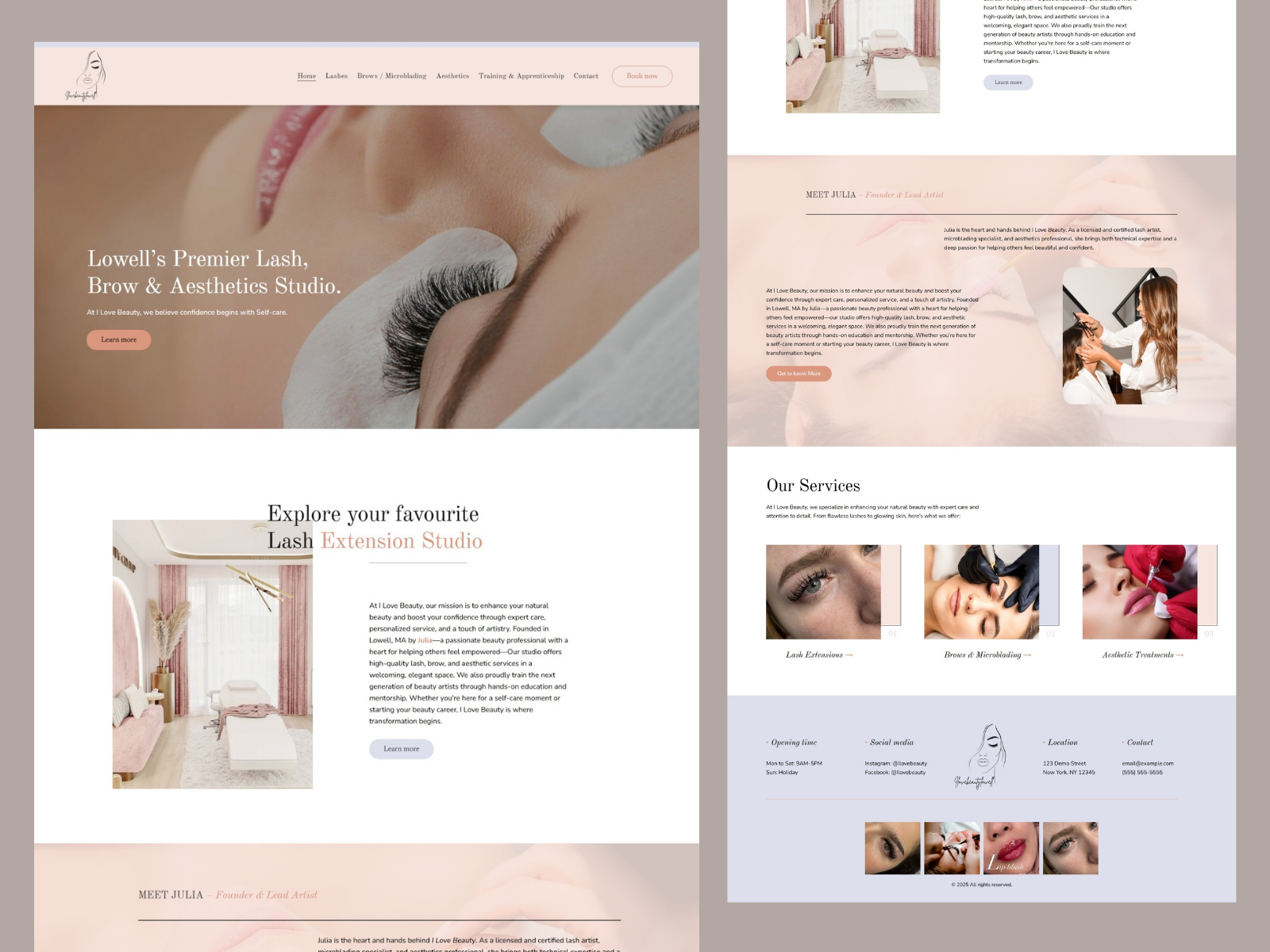 Example of Squarespace Website Design & Redesign