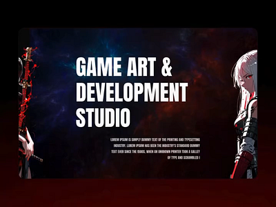 Gaming Website Hero Section by Poorvi on Dribbble