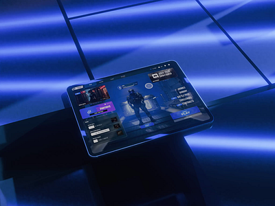🎮 Game UI Concept ReDesign ( Main screen & creation process) 3d 3ddesign app blender design figma game gamehud gameinterface gameui interface motiondesign rebound render sci fi ui uianimation uidesign ux uxdesign