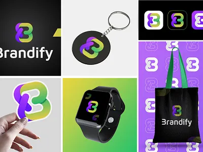 Brandify – Modern Logo for Creative Business Identity abstract app app logo brand identity branding business business idea business logo design logo logo design modern modern logo new business