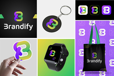 Brandify – Modern Logo for Creative Business Identity abstract app app logo brand identity branding business business idea business logo design logo logo design modern modern logo new business