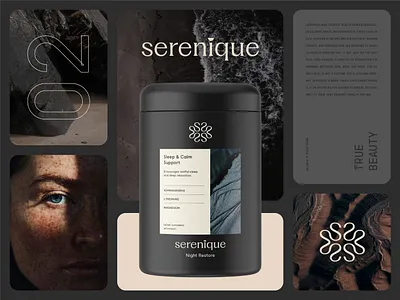 Serenique Branding / Supplement 3d balance beauty brand identity branding complex emblem health label logo medical medicine meno balance natural night packaging supplement ui vitamins