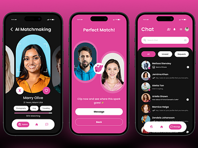 AI-Powered MatchMaking Dating App Design ai in dating app ai in dating app design ai matchmaking dating app dating app dating app design dating app ui matchmaking dating app design matchmaking dating app ui