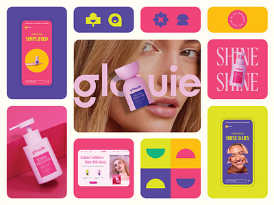Glowie / Branding / Skincare 3d beauty branding care colors design emblem glowingskin icons label logo logo design natural packaging packaging design selfcare shane skin skincare wellness