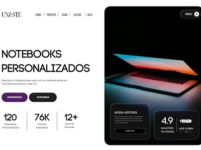 UNote - UX/UI DESKTOP desktop homepage ui ux