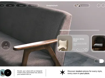 Dreamchair - UX/UI DESKTOP chair desktop ui ux