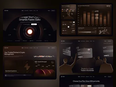 Cikton: Crypto Website alif app card crypto dark design glow hero home landing page modern section ui ui design ui ux design ux ux design web web design website