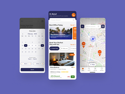 Booking App design app design booking ui design