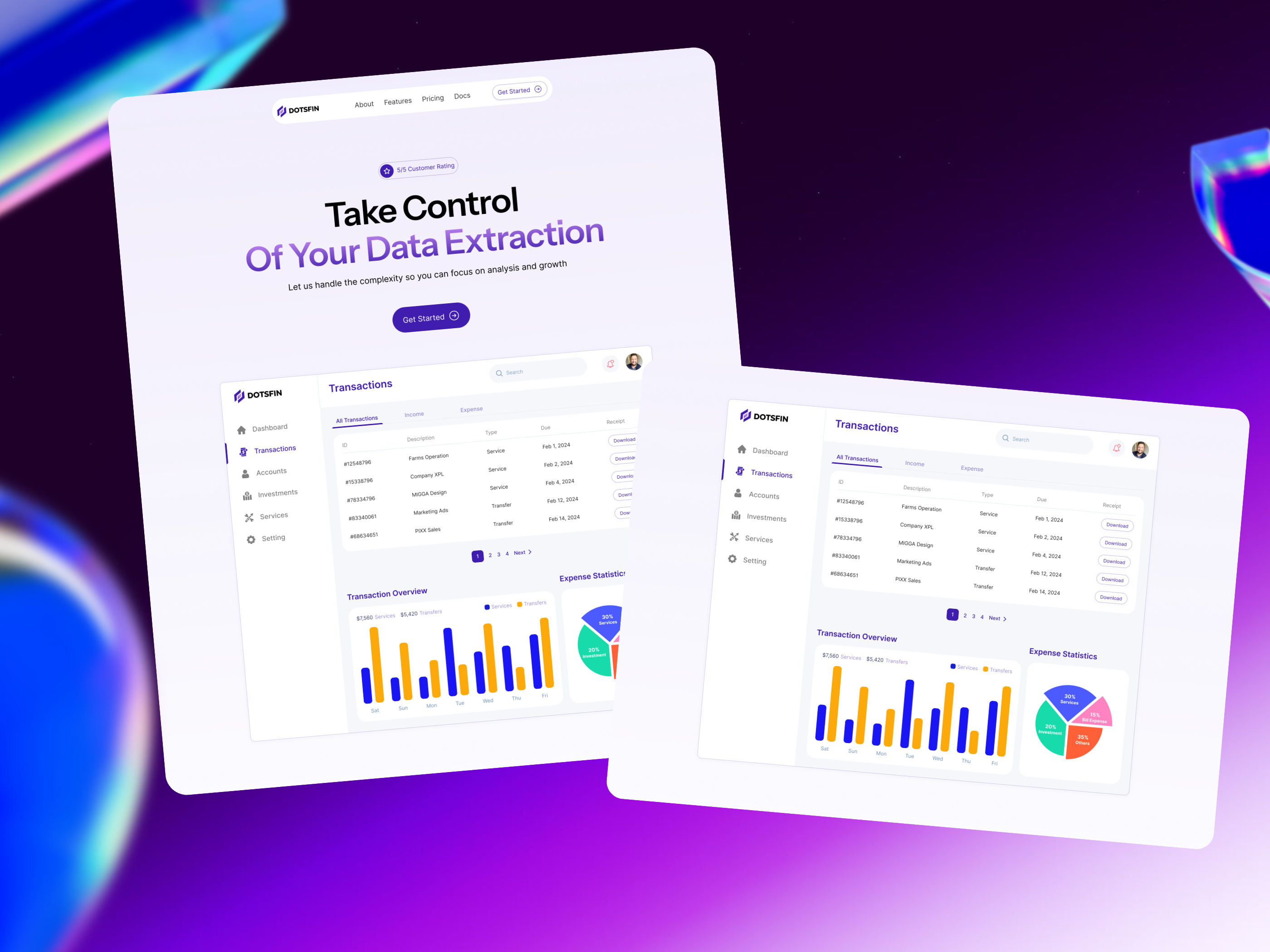 Financial Dashboard | SaaS cleandesign dashboard financialdashboard fintech graphic design logo productdesign responsivedesign saas ui uidesign ux uxdesign web webdesign website