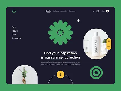 🍀 Cosmetic Products Store | Hyperactive beauty branding cosmetics design graphic design illustration logo product product design shop skincare ui ux vector web web design website