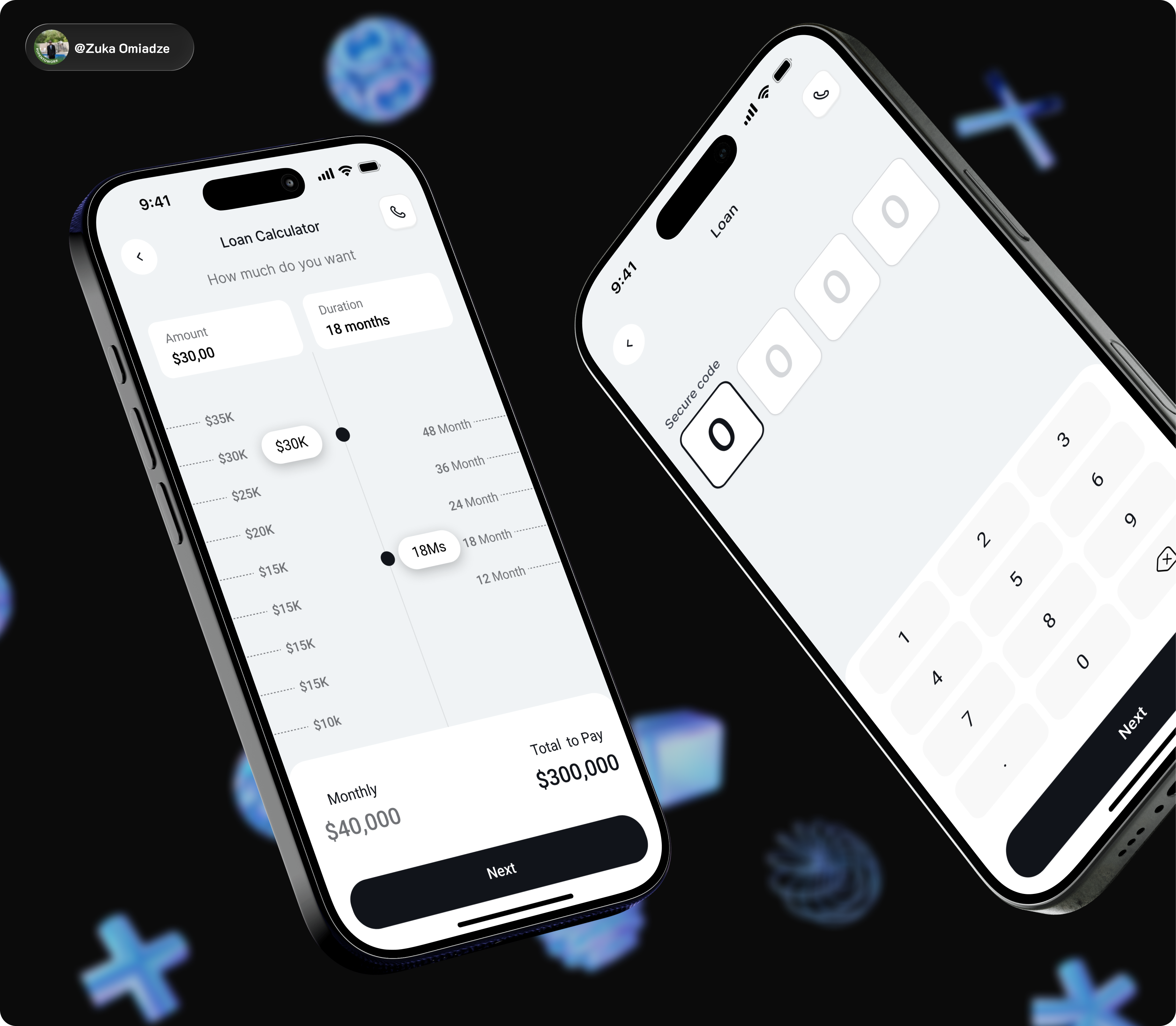 Banking App – Loan Calculator UI app design app interface finance app fintech ios design loan calculator mobile app mobile ui ui ux