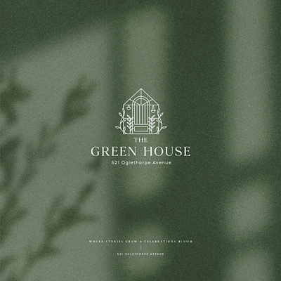 The Green House branding design graphic design graphicdesign illustration illustrator logo logo design vector wedding
