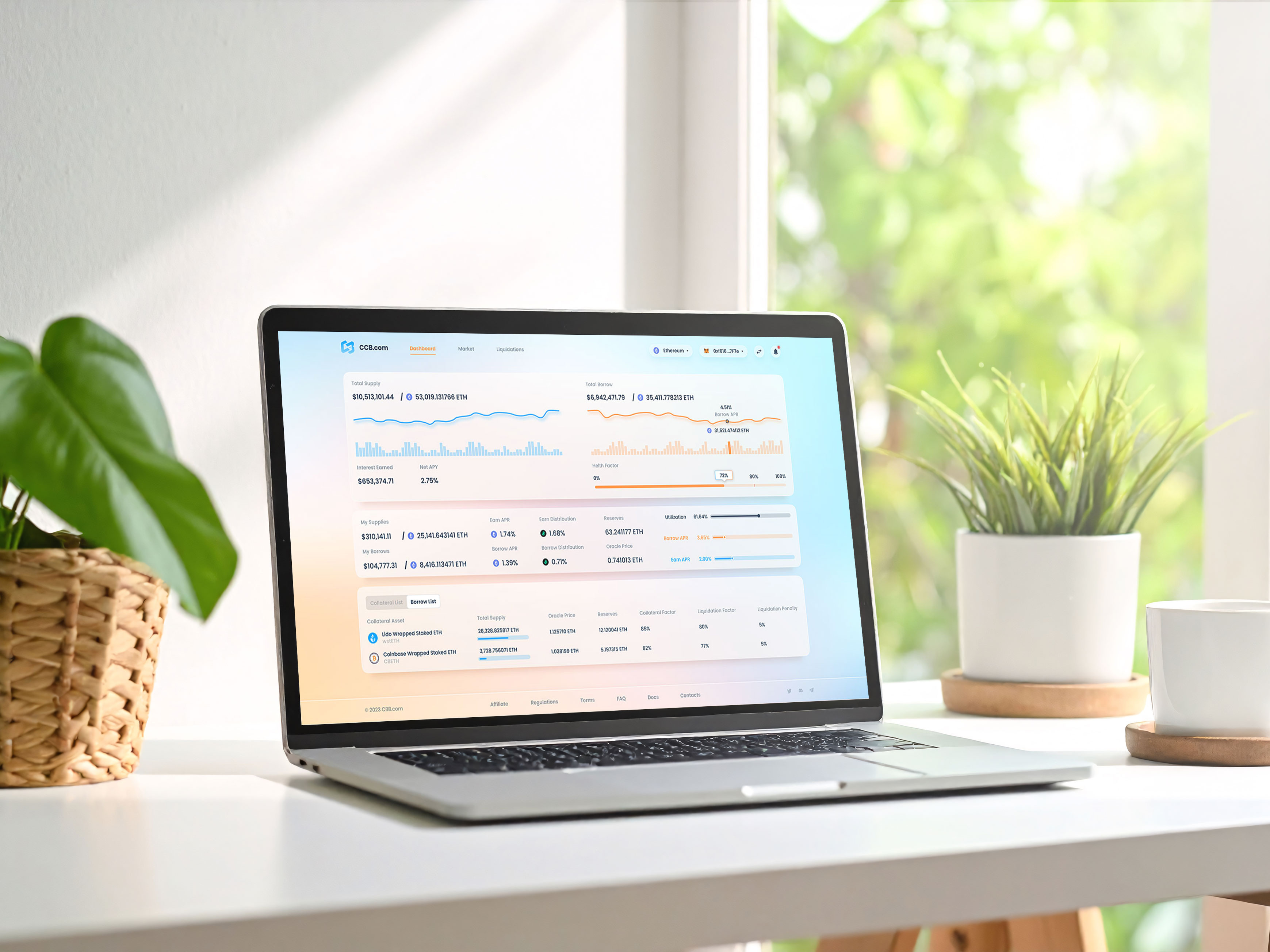 UI UX Dashboard Design for Web3 Cross Chain Protocol branding crypto dashboard defi finance investing investment product design protocol saas staking template trading ui user panel ux web app web design web3 website