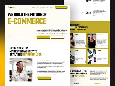 Arm5 Formula - Website Design branding clean design designer figma marketing simple ui ux web website