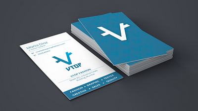 Vtop Business Card Mockup graphic design