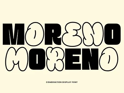 Moreno - Combination Display Font bold font brand identity branding combination font design display font font fonts free free font fun font logo logo font mix font playful font sans serif script type type design typeface
