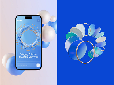 Orakle Mobile 3D Illustration 3d animation design design studio digital art graphic design illustration interaction interface landing landing page mobile motion design ui user experience ux web web design website website design