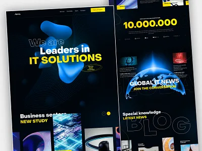 IT / Software Company / Agency - Creative Website Design design digital figma graphic design it landingpage layout ui uiux ux uxui webflow website