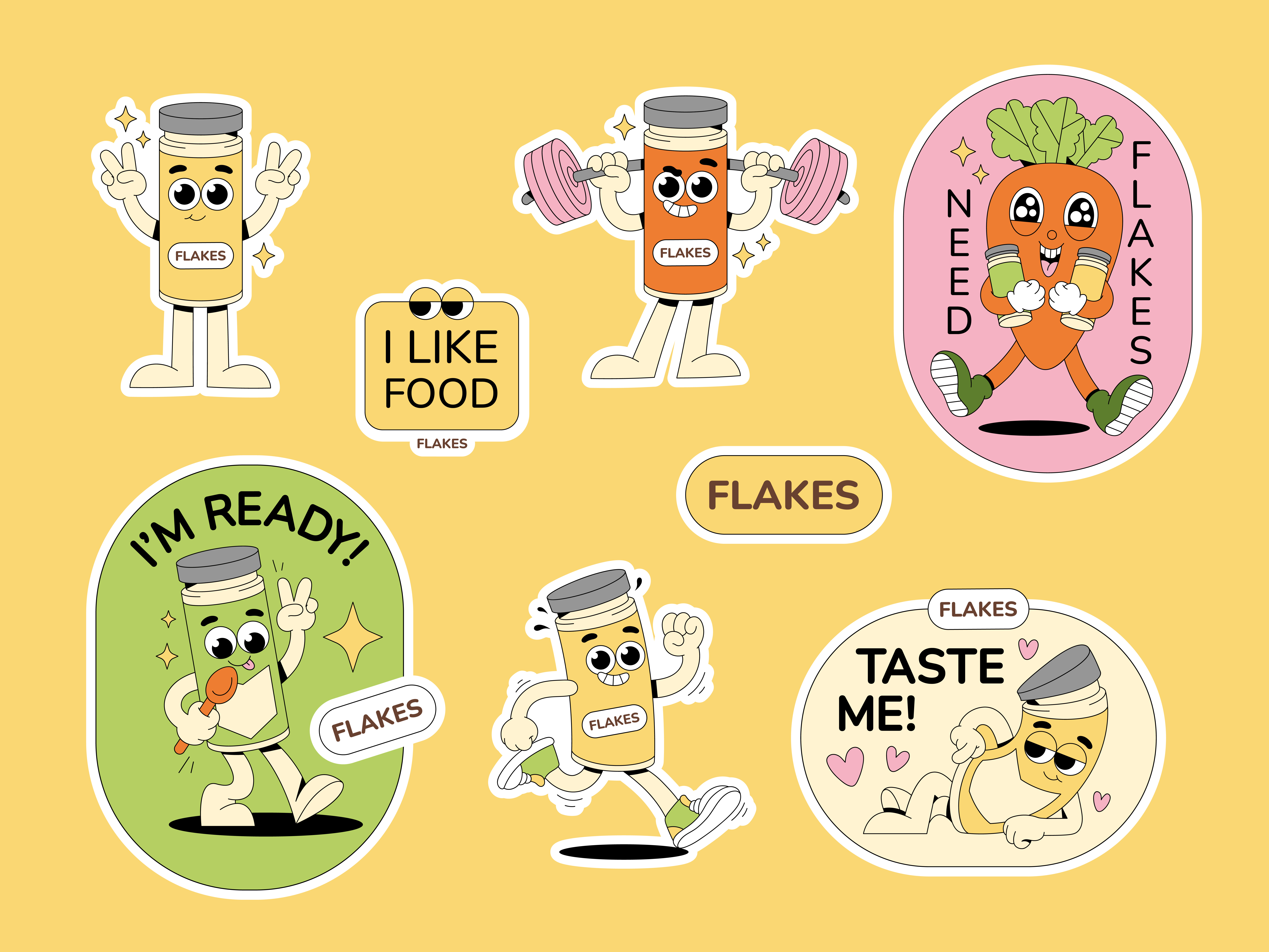 Nutritional yeast mascot branding character design design flat graphic design illustration logo mascot nutritional yeast vector