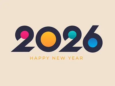 2026 new year logo. Happy New year Number of year 2026 2026 2026 happy new year 2026 logo 2026 new year branding graphic design happy new year logo logo design new year new year desig