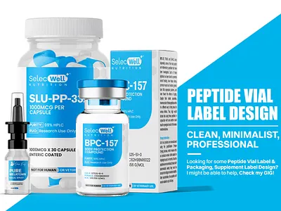peptide sarms, vial label design, supplement label design amazon listing images peptide peptide vial label vial vial label design